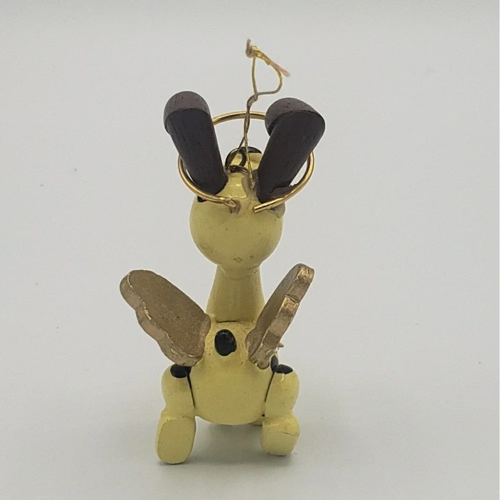 Vintage 1981 Odie As Angel Garfield United Feature Syndicate Wood‎ Ornament
